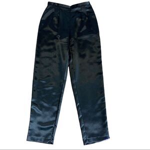 STUDIO J. Vintage satin front pleat dress pant trousers Sz 10